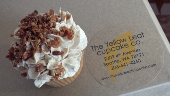 pancakes and bacon cupcake