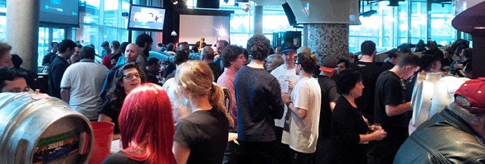 Here's the crowd level, busy but not over crowded.