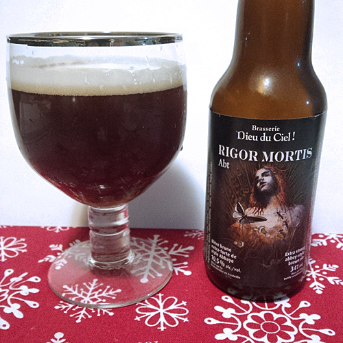 dieu du ciel Rigor Mortis aged one year